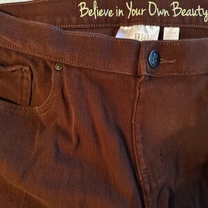 Belle by Kim Gravel Brown Jeans